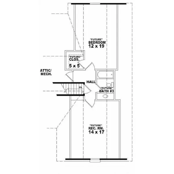 Traditional House Plan Second Floor - Robin Meadow Southern Home 087D-0374 - Shop House Plans and More