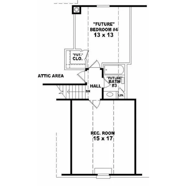 Southern House Plan Second Floor - Steeplechase Southern Home 087D-0378 - Shop House Plans and More