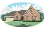 Traditional House Plan Front of Home - Steeplechase Southern Home 087D-0378 - Shop House Plans and More