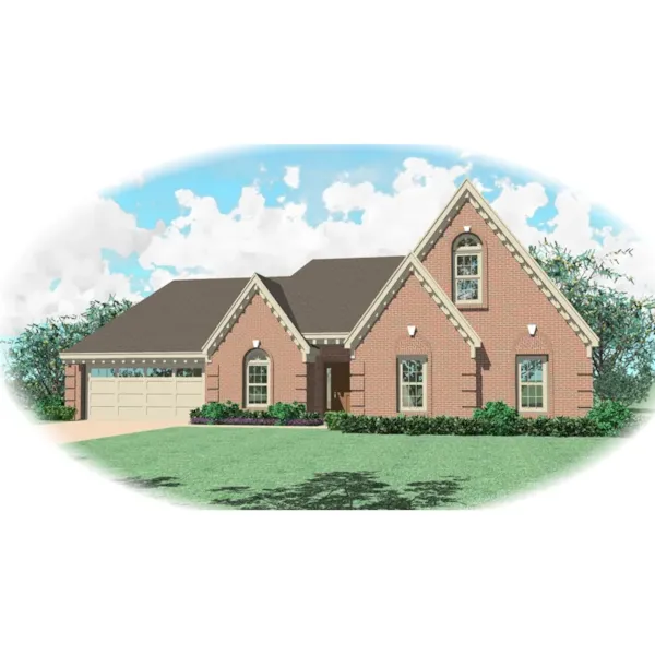 Southern House Plan Front of Home - Steeplechase Southern Home 087D-0378 - Shop House Plans and More