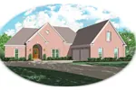 Traditional House Plan Front of Home - Potter Ridge Ranch Home 087D-0379 - Shop House Plans and More