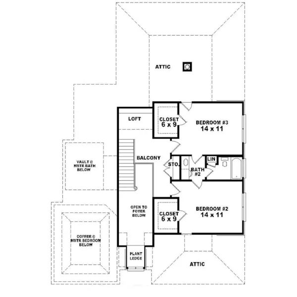 European House Plan Second Floor - Picardy English Cottage Home 087D-0381 - Shop House Plans and More