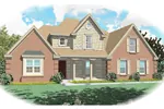 Traditional House Plan Front of Home - Patriot Hill Traditional Home 087D-0391 - Shop House Plans and More