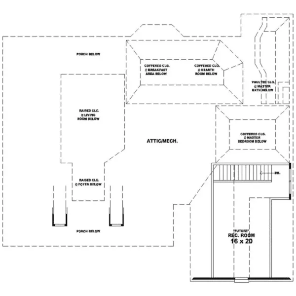 Country House Plan Second Floor - Mossberg Southern Home 087D-0396 - Shop House Plans and More