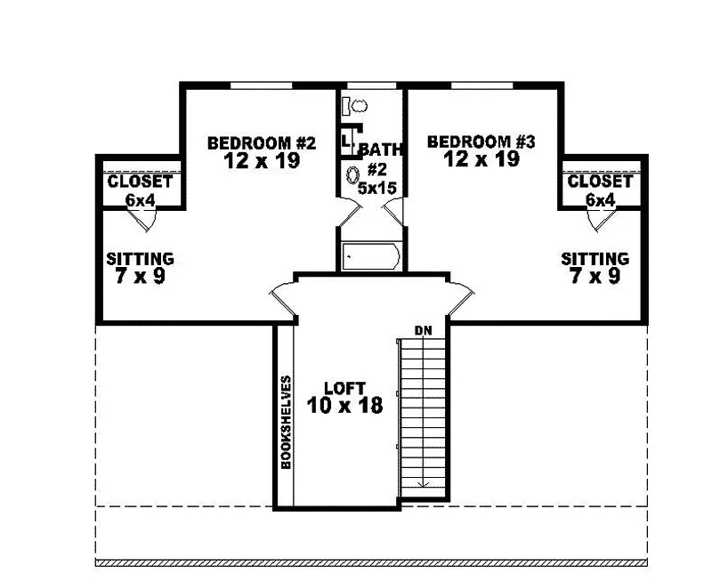 Cabin & Cottage House Plan Second Floor - Easton Raised Lowcountry Home 087D-0410 - Search House Plans and More