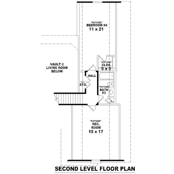 Traditional House Plan Second Floor - Ketchum Traditional Home 087D-0418 - Search House Plans and More