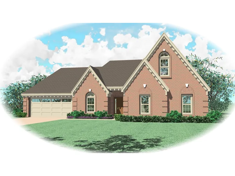 Country House Plan Front of Home - Ketchum Traditional Home 087D-0418 - Search House Plans and More