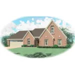 Traditional House Plan Front of Home - Ketchum Traditional Home 087D-0418 - Search House Plans and More