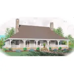 Acadian House Plan Front of Home - Santenay Acadian Home 087D-0429 - Shop House Plans and More