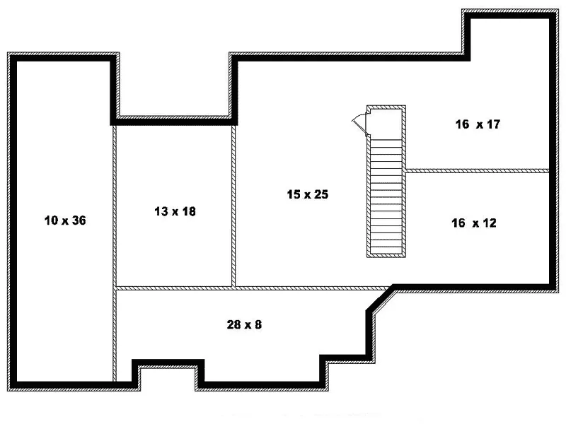 Country House Plan Lower Level Floor - Jenkins Creek Country Home 087D-0433 - Search House Plans and More