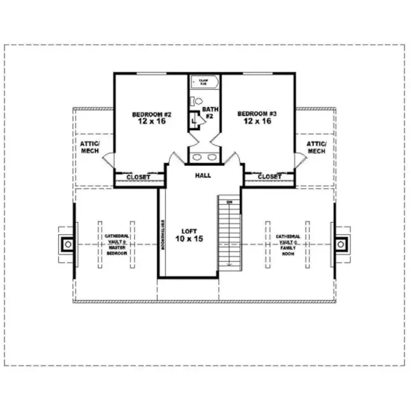 Acadian House Plan Second Floor - Ravenna Run Acadian Style Home 087D-0435 - Shop House Plans and More