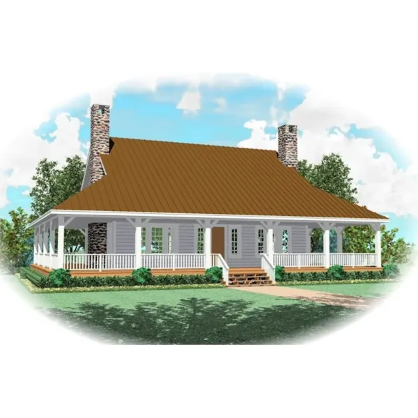 Acadian House Plan Front of Home - Ravenna Run Acadian Style Home 087D-0435 - Shop House Plans and More