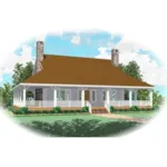 Acadian House Plan Front of Home - Ravenna Run Acadian Style Home 087D-0435 - Shop House Plans and More