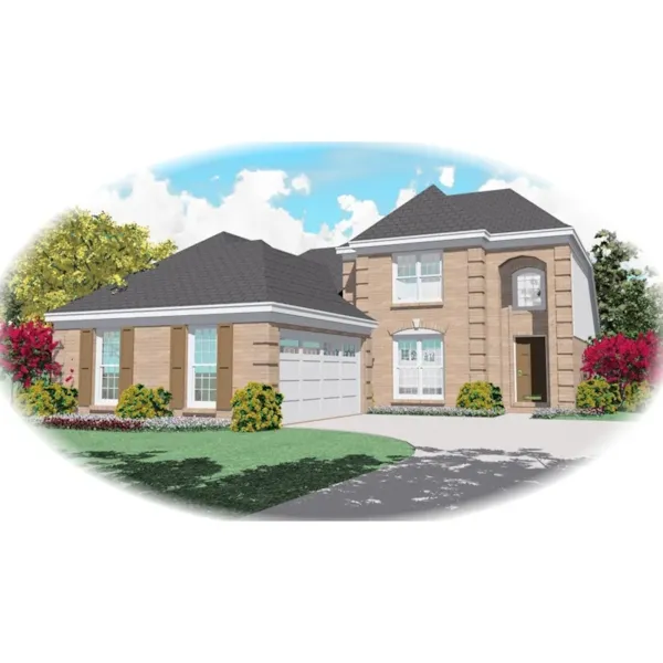 Traditional House Plan Front of Home - Eaglewood European Home 087D-0436 - Search House Plans and More