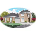 Traditional House Plan Front of Home - Eaglewood European Home 087D-0436 - Search House Plans and More