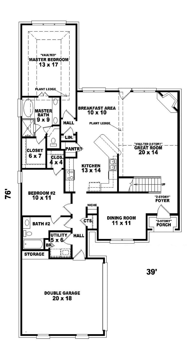 Southern House Plan First Floor - Greenpoint European Home 087D-0438 - Search House Plans and More