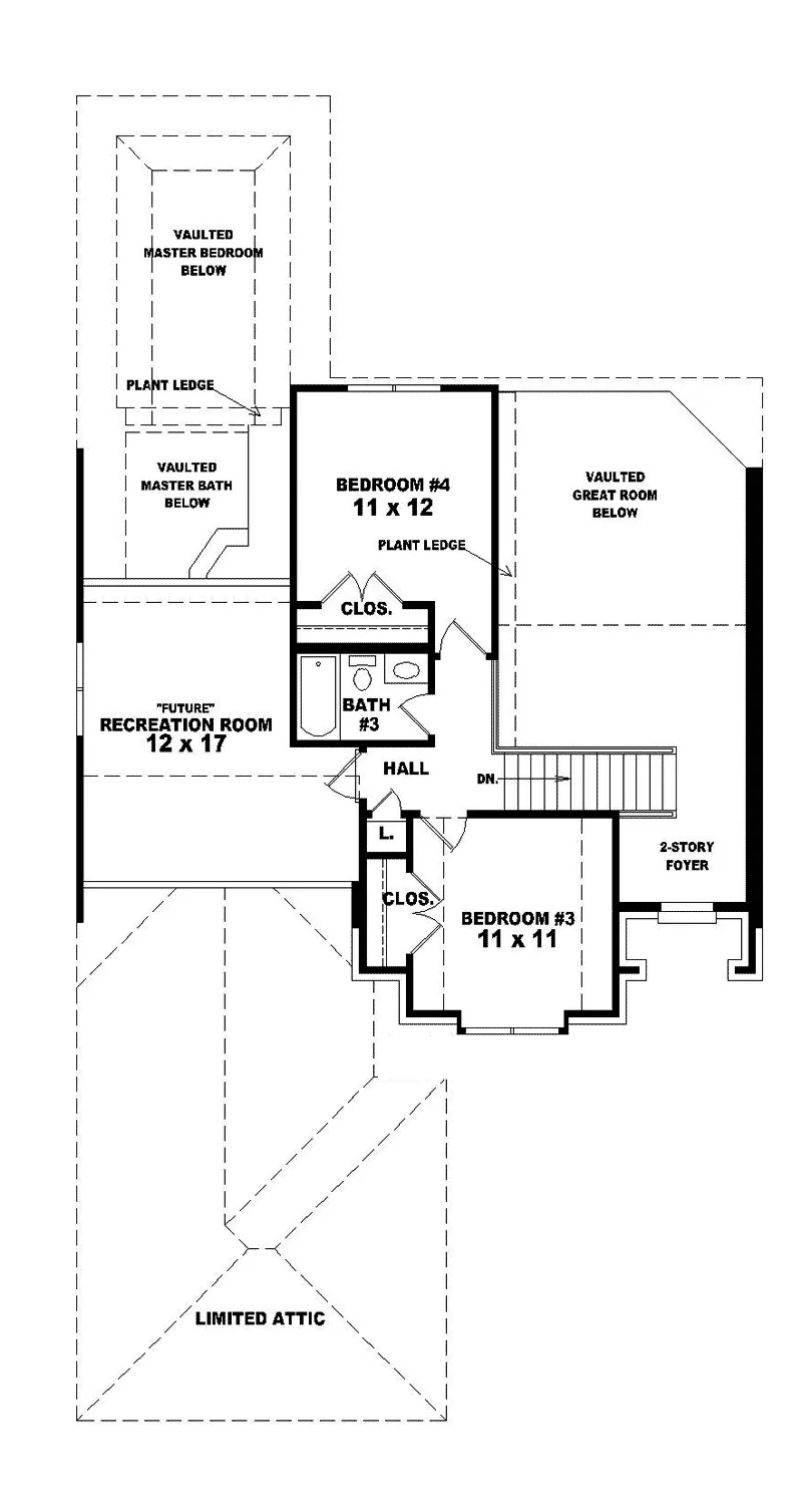 Southern House Plan Second Floor - Greenpoint European Home 087D-0438 - Search House Plans and More