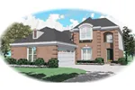 Southern House Plan Front of Home - Greenpoint European Home 087D-0438 - Search House Plans and More