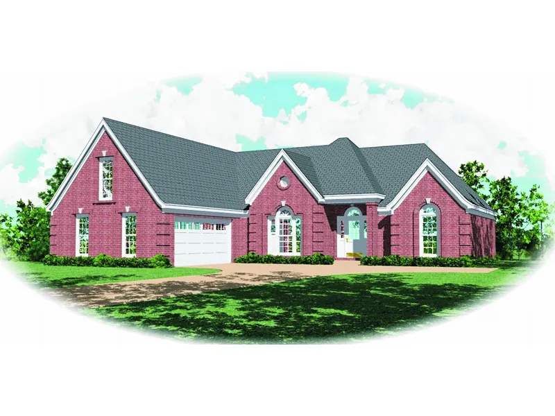 Southern House Plan Front of Home - Hortense Place Ranch Home 087D-0441 - Search House Plans and More