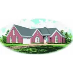 Traditional House Plan Front of Home - Hortense Place Ranch Home 087D-0441 - Search House Plans and More