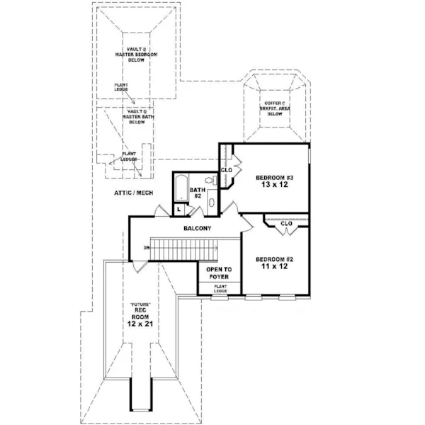 Country House Plan Second Floor - Rosarito Luxury Home 087D-0444 - Shop House Plans and More