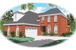 Greek Revival House Plan Front of Home - Rosarito Luxury Home 087D-0444 - Shop House Plans and More