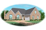 Traditional House Plan Front of Home - Samford Traditional Home 087D-0446 - Shop House Plans and More