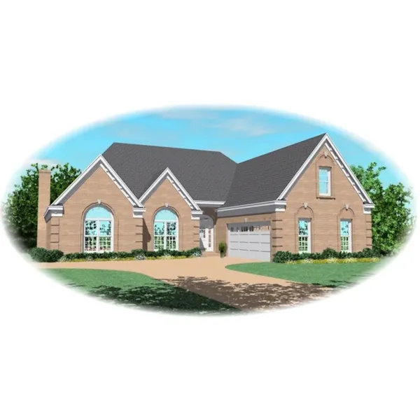 Country House Plan Front of Home - Samford Traditional Home 087D-0446 - Shop House Plans and More