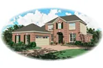 Southern House Plan Front of Home - Vandeven Georgian Home 087D-0447 - Shop House Plans and More