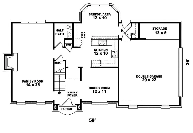 Colonial House Plan First Floor - Loughboro Traditional Home 087D-0449 - Shop House Plans and More