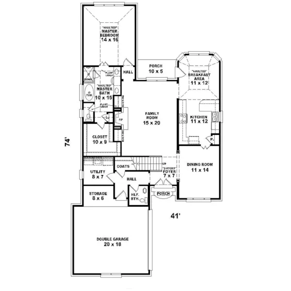 Country House Plan First Floor - Lawson Creek Country Home 087D-0467 - Shop House Plans and More