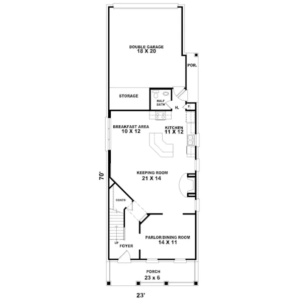 Southern House Plan First Floor - Deckers Ridge Southern Home 087D-0471 - Search House Plans and More