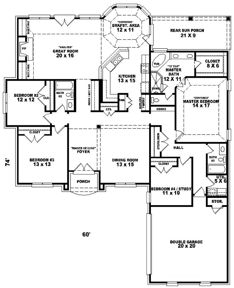 Sunbelt House Plan First Floor - Zurich Peak Luxury Home 087D-0479 - Shop House Plans and More