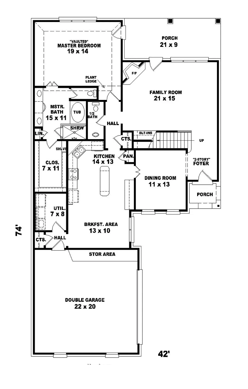 European House Plan First Floor - Kennington European Home 087D-0482 - Search House Plans and More