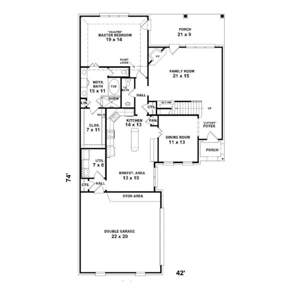 Country House Plan First Floor - Kennington European Home 087D-0482 - Search House Plans and More