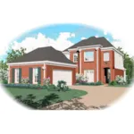 Country House Plan Front of Home - Kennington European Home 087D-0482 - Search House Plans and More