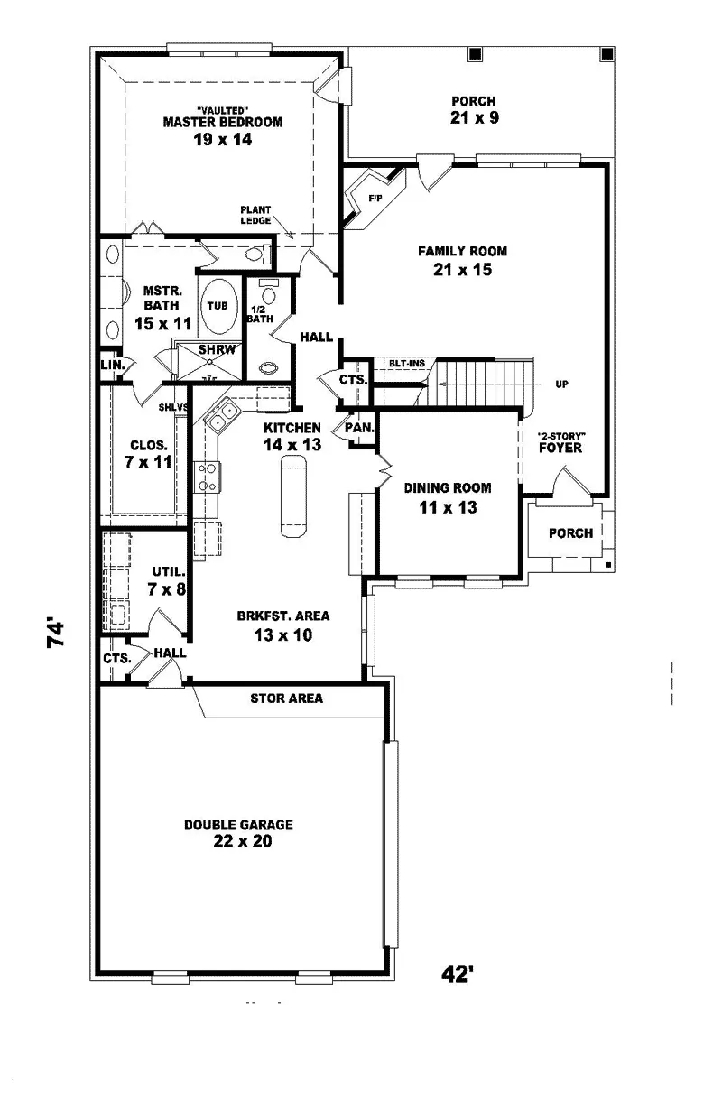 European House Plan First Floor - Paschon  European Style Home 087D-0483 - Shop House Plans and More