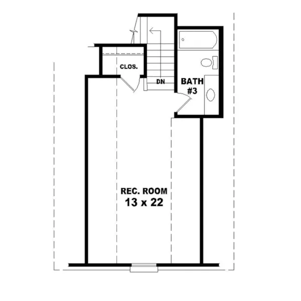 Traditional House Plan Second Floor - Longs Creek Traditional Home 087D-0492 - Shop House Plans and More