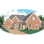 Traditional House Plan Front of Home - Longs Creek Traditional Home 087D-0492 - Shop House Plans and More