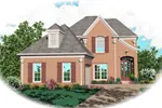 Southern House Plan Front of Home - Prescott Place European Home 087D-0496 - Shop House Plans and More