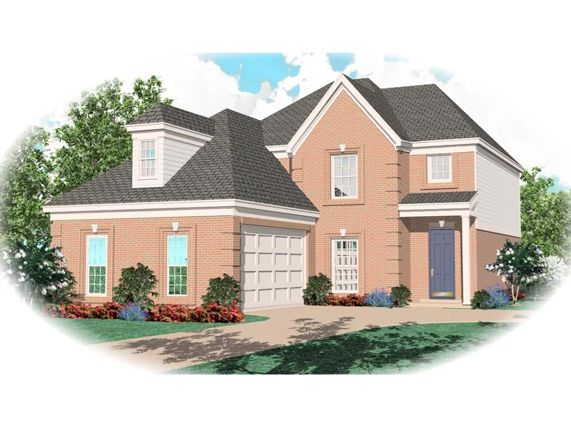 Country House Plan Front of Home - Vallerie Creek Traditional Home 087D-0497 - Shop House Plans and More