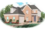 Country House Plan Front of Home - Vallerie Creek Traditional Home 087D-0497 - Shop House Plans and More