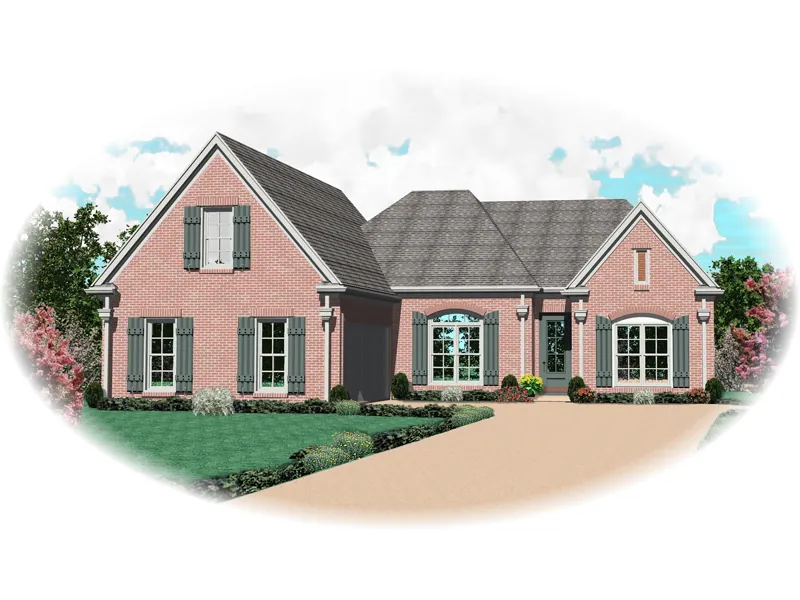 Southern House Plan Front of Home - Wilmerding Traditional Home 087D-0502 - Shop House Plans and More