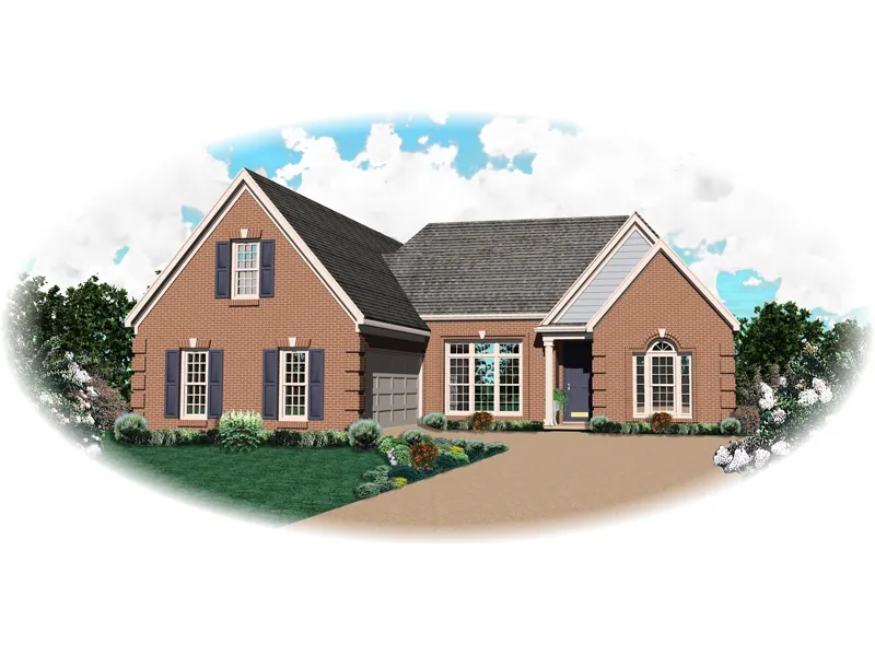 Southern House Plan Front of Home - Lake Haven Traditional Home 087D-0503 - Shop House Plans and More