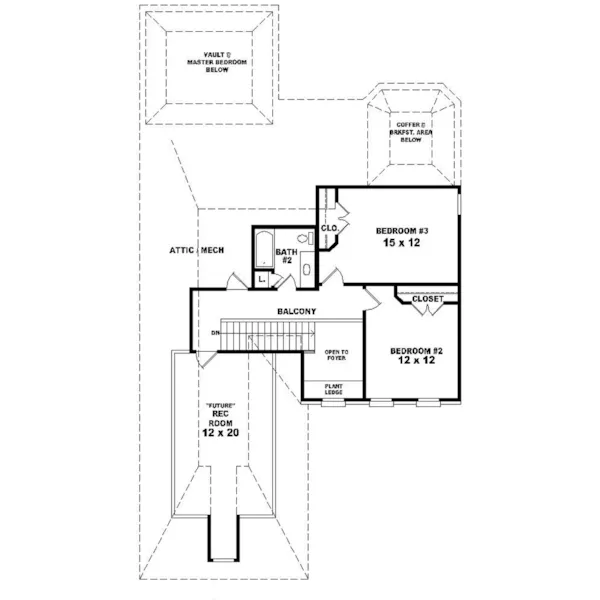 Traditional House Plan Second Floor - Calder European Home 087D-0508 - Search House Plans and More