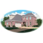 Traditional House Plan Front of Home - Calder European Home 087D-0508 - Search House Plans and More