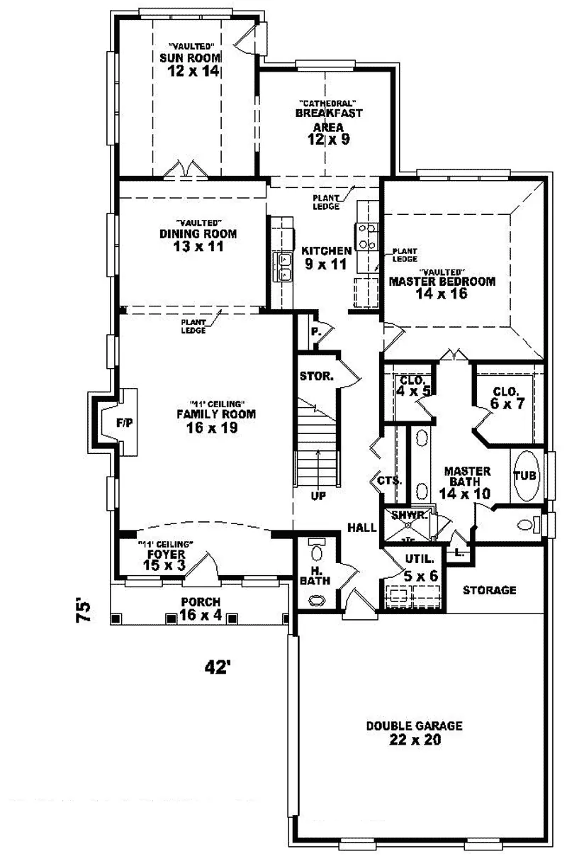 Country House Plan First Floor - Dutch Hollow European Home 087D-0511 - Search House Plans and More