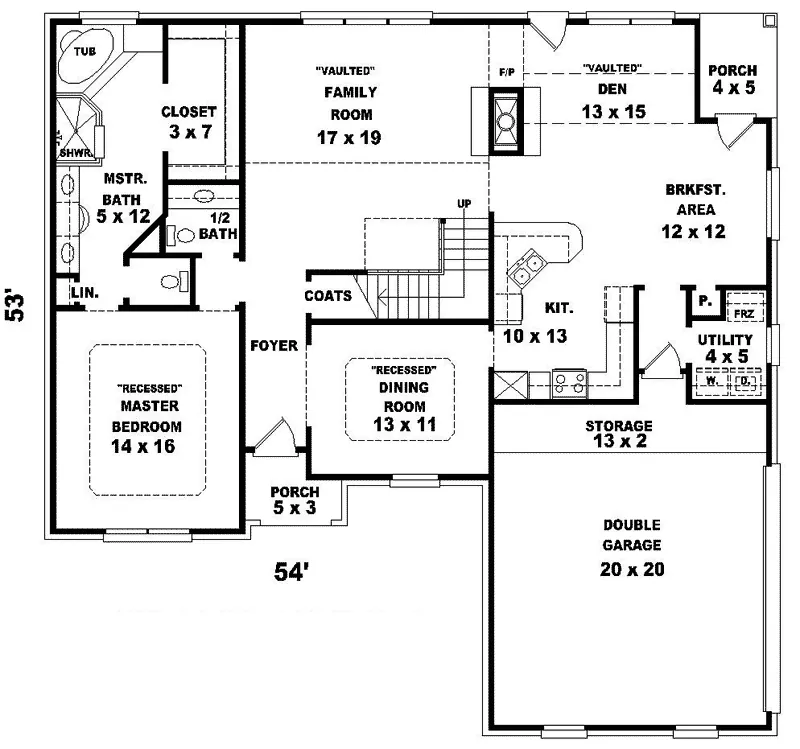 Southern House Plan First Floor - Birkdale Place Southern Home 087D-0514 - Search House Plans and More