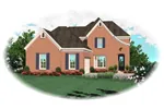 Southern House Plan Front of Home - Cambrook Cove Cottage Home 087D-0518 - Search House Plans and More