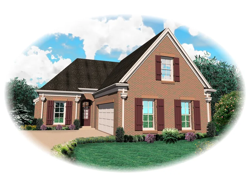 Country House Plan Front of Home - Coquina Traditional Home 087D-0522 - Search House Plans and More